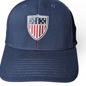 Team USA Shield Flexfit Navy Olympic Apparel Hat